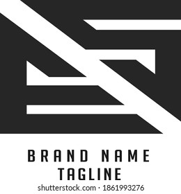 ES initials logo, name initials logo, company initials logo, person initials logo