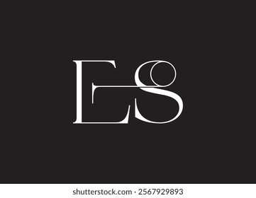 ES letter designs for logo and icons
