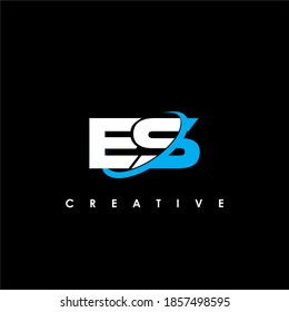 ES Letter Initial Logo Design Template Vector Illustration	
