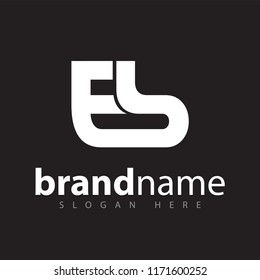 ES Letter Linked Logo Vector stock template