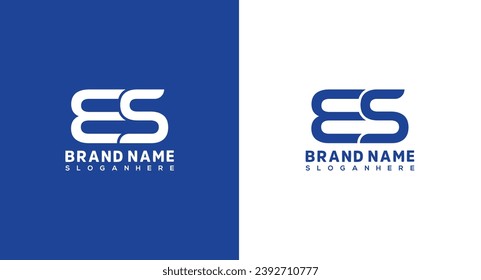 ES Letter Logo Design, ES icon Brand identity Design Monogram Logo Creative letter ES logo design. Initial letter ES logo design concept