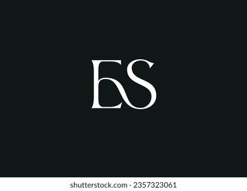 ES letter logo design and initial logo