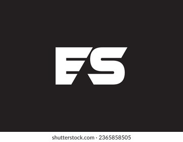 ES Letter Logo Design Vector Template. Alphabet Initial Letter ES Logo Design With Glossy Reflection Business Illustration.