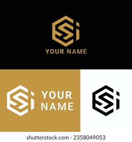 ES letter logo with an elegant and simple concept