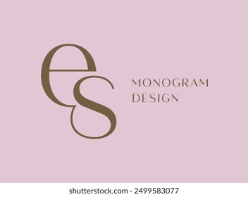 E-Mail-Logo-Symbol-Design. Klassische Luxus Initialen Monogramm.