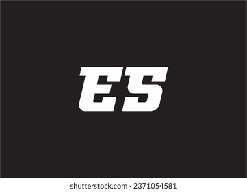 es letter logo and monogram design