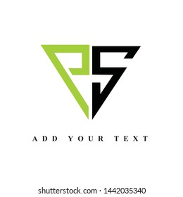 ES letter logo vector art illustration
