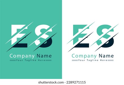 ES Letter Logo Vector Design Template Elements