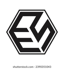 ES letter logo,symbol icon template design