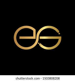 ES Letter monogram with abstrac concept style design