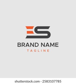 ES Letter and Monogram Logo Design
