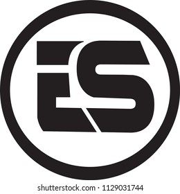 es letter vector logo