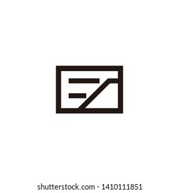 es letter vector logo design