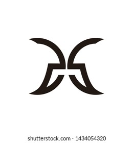 es letter vector logo design. moon logo with initial