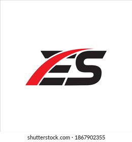 ES LETTER VEKTORLOGO-DESIGN