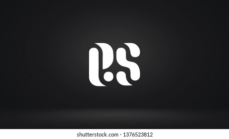 ES logo design template vector letter