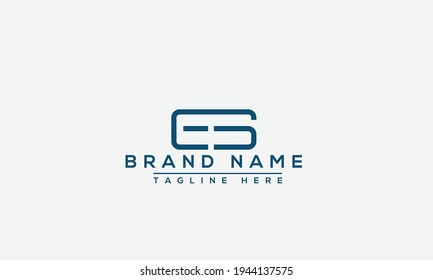 ES Logo Design Vorlage Vektorgrafik-Branding-Element.