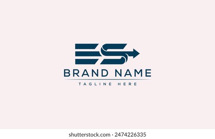 ES Logo Design Vorlage Vektorgrafik Grafik Branding Element