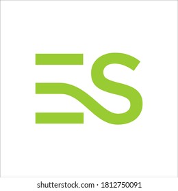 ES Logo-Design-Vektorsymbol