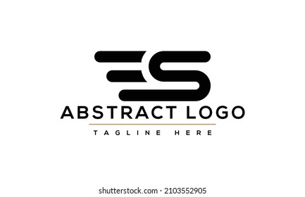 ES logo initial letter design template vector illustration