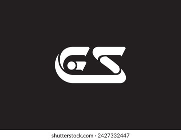 ES logo initial letter design