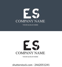 ES logo initial letter luxury royal logo. template symbol. modern golden luxury logo. abstract monogram vector letter mark brand fashion. icon  business monogram boutique font Clothing minimalist.