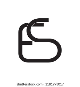 ES logo letter design