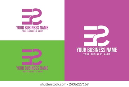 ES Monogram Logo Design. Creative Modern ES Letters Vector Icon Logo Illustration