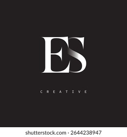 ES Monogram Logo Mínimo Elegante Letra marca para Luxo, Moda   Marcas criativas	
