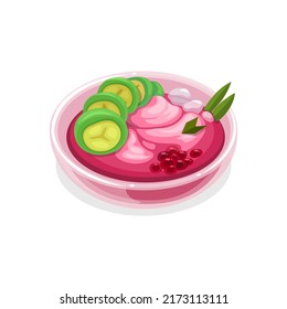 Es Pisang ijo or Green Banana Ice is traditional dessert drink made from banana wrapped with wheat flour original from Makassar Indonesia illustration vector 