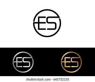 Es rounded initials
