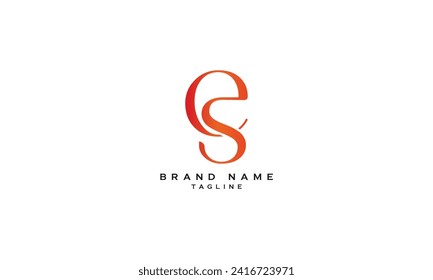 ES, SE, Abstract initial monogram letter alphabet logo design