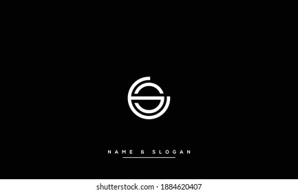 ES ,SE  Abstract Letters Logo Monogram