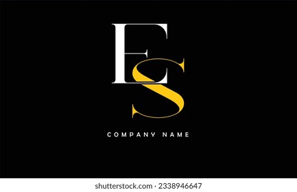 ES, SE Abstract Letters Logo Monogram