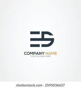 ES, SE Alphabet Letters Logo Monogram