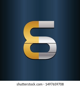 ES SE Double Initial Alphbet letters Logo