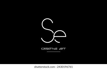 ES, SE, E, E abstract letters logo monogram