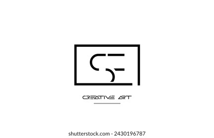 ES, SE, E, E abstract letters logo monogram