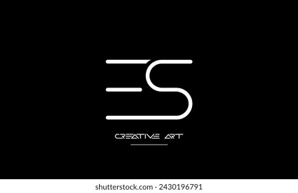 ES, SE, E, E abstract letters logo monogram