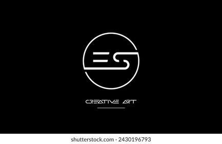 ES, SE, E, E abstract letters logo monogram