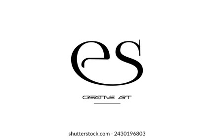 ES, SE, E, E abstract letters logo monogram