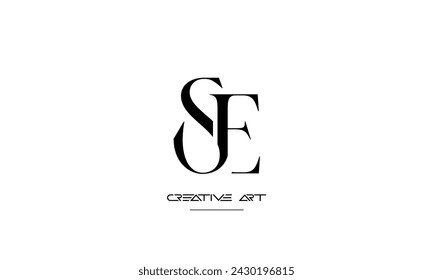 ES, SE, E, E abstract letters logo monogram