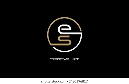 ES, SE, E, E abstract letters logo monogram