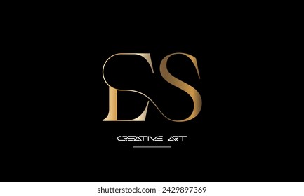 ES, SE, E, S abstract letters logo monogram