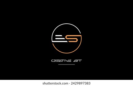 ES, SE, E, S abstract letters logo monogram