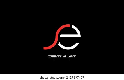 ES, SE, E, S abstract letters logo monogram