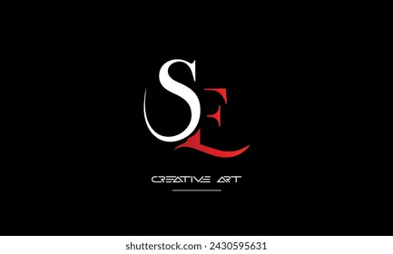 ES, SE, E, S abstract letters logo monogram