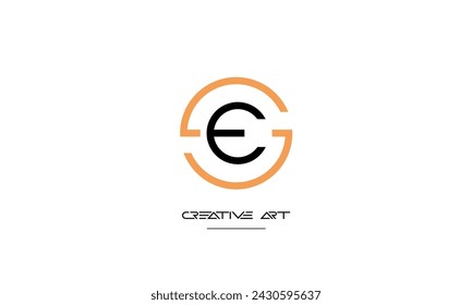 ES, SE, E, S abstract letters logo monogram