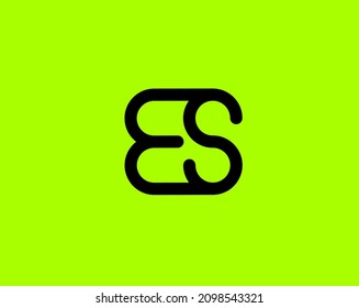 Es se e s Initial letter simple black logo