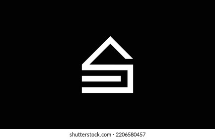  ES ,SE,E ,S Abstract Letters Logo Monogram 